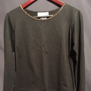 FAITH SOFT LIGHTWEIGHT BLACK SWEATER  Small